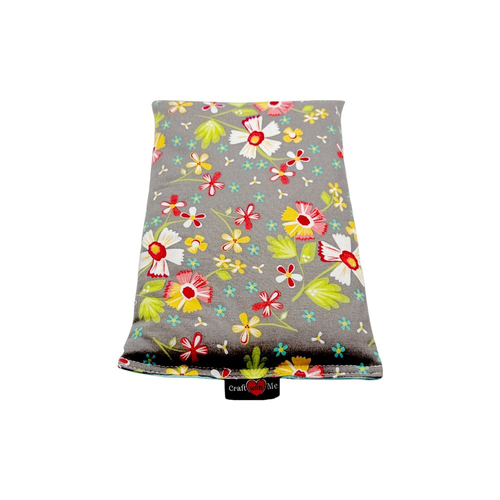 Therapy Rice Pack Handmade in USA, All Natural, Reusable Heat Pack, Cold Pack, Rice Bag, Eye Pillow, Warmer (Medium 4x15, Citrus)