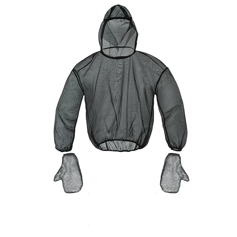 Alianm Mosquito Suits For Adult Mesh Hooded Bug Jacket Suit, Anti Mosquito Net, Mitt Mesh Clothes, Carry Pouch(S-M)