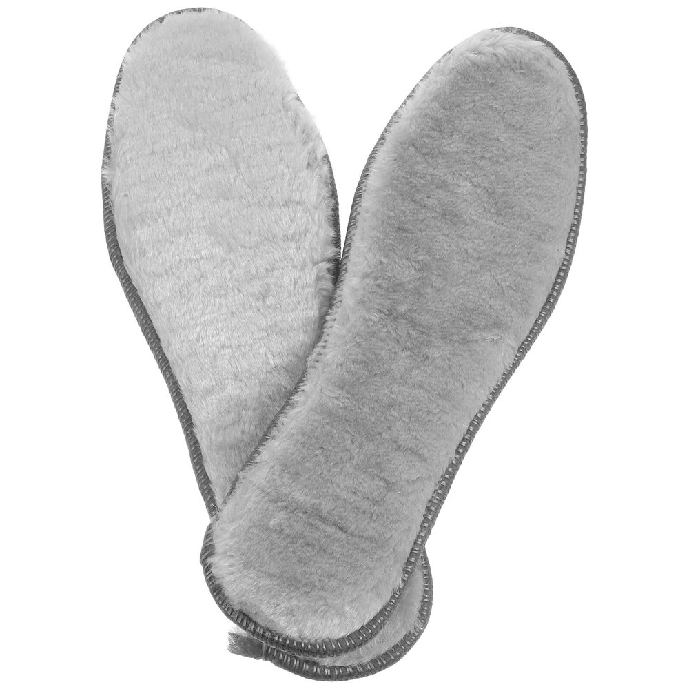 CHILDWEET Winter Plush Shoe Inserts 4 Pairs Thickened Fuzzy Insoles Thermal Boot Liners for Women Size 39 Warm Cushioned Shoe Pads for Cold Weather