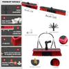 Glass Cleaning Brush Home Water Fed Telescopic Pole Kit Solar Panel Brush Rotating for Photovoltaic PanelAdjustable Solar Panel Cleaning Brush Kit with 10M Water Fed Pole Window Cleaner Bru view 3