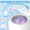 Dental Ultrasonic Retainer Cleaner - 48kHz Dental Cleaning Pod for Denture, Braces, Mouth Guard, Toothbrush Heads, Jewelry, 4 Modes Retainer Cleaner Machine with Digital Timer & 200ML (Ivory white) view 2