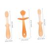 GLSTOY Tongue Cleaner and Silicone Toothbrush 3pcs for Newborn Oral Care, Soft Toothbrush Set with Tongue Scraper for Gentle Oral Cleaning view 2