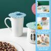 3 Pcs Sunflower Drink Cover, Silicone Lids for Cups Reusable Cup Covers, Flexible Mug Cover for Coffee, Tea, and Beer(Green, Blue, Purple) view 2