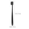 NULYLU Super Soft Manual Toothbrushes 4pcs Travel Portable Toothbrush Set with Ultra-fine Black Bristles and Ergonomic Black Handles for Sensitive Teeth and Daily Oral Random Color view 2