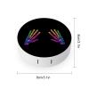Colorful Skeleton Skull Print Contact Lens Case with Mirror Portable Cute Eye Contact Lens Box Travel Kit view 2