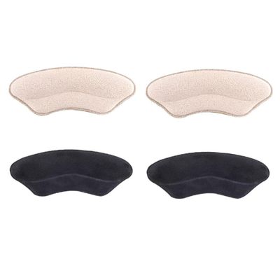 GLSTOY 2 Pairs Anti-wear Heel Pads High Heel Shoe Cushions Breathable Sponge Soft Comfortable Non-Slip Inserts for Womens Foot Care Random Color