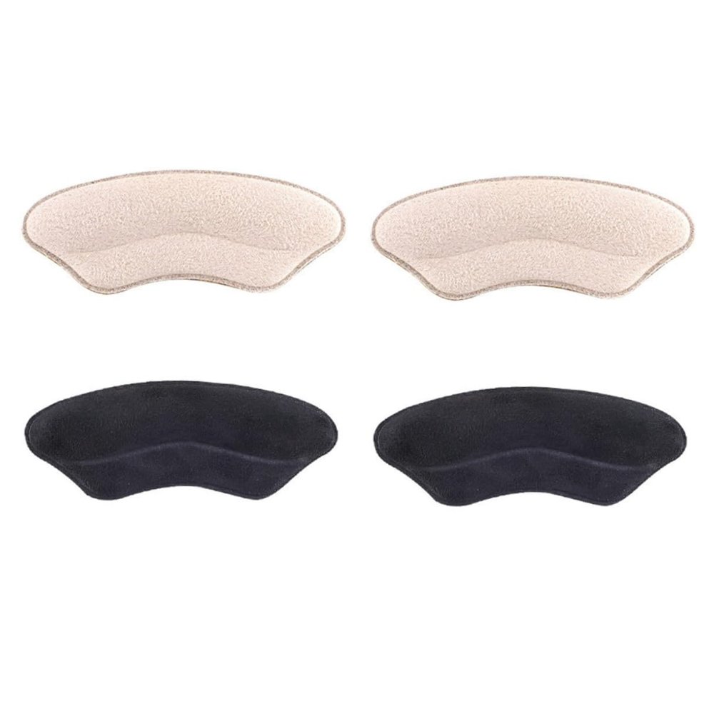 GLSTOY 2 Pairs Anti-wear Heel Pads High Heel Shoe Cushions Breathable Sponge Soft Comfortable Non-Slip Inserts for Womens Foot Care Random Color