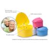 Blue Strong Denture Box with Simple Retrieval Tab, Denture Bath Case for False Teeth Storage, Premium Mouth Guard Box, Retainer Case view 2