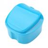 Blue Strong Denture Box with Simple Retrieval Tab, Denture Bath Case for False Teeth Storage, Premium Mouth Guard Box, Retainer Case view 3