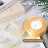1 Inch 50 Yards Sheer Organza Ribbon, Gold Chiffon Ribbon Sheer Gift Wrapping Ribbon for Fathers Day, Crafts, Christmas, Wedding, Birthday Party Decoration view 2