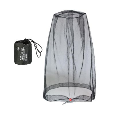 Fly Net for Head - Drawstring Breathable Fine Holes Over Hat - Fly Protection Netting Hood | for Fishing Camping Hiking Gardening Outdoor Activities Protection