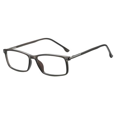 HOOBAY Reading Glasses Men Women, HD Resin Lenses Scratch-Resistant Quality Readers TR90 Frame and Spring Hinges (Sand Grey, 2, x)