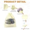 PATIKIL Burlap Bags with Drawstring, (5 x 7 Inch, Beige) (12 Pcs), Burlap Organza Gift Bags Linen Sheer Mesh Treat Pouch, Suit For- Wedding/Party/Birthday/Favors/Jewelry/Craft/DIY view 3