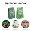 SOLUSTRE St Patricks Day Candy Wrapping Bags and Decorative Paper Treats Bags Set with 12 Sealing Stickers Portable for Holiday Packaging view 3