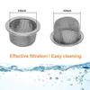 20 Pieces Pipe Screens, 1/2 Inch Stainless Steel Bowl Screens Filters, 0.5 Inch Mesh Bowl Mini Metal Clean Screen Filters, Pipe Screen Filter view 2