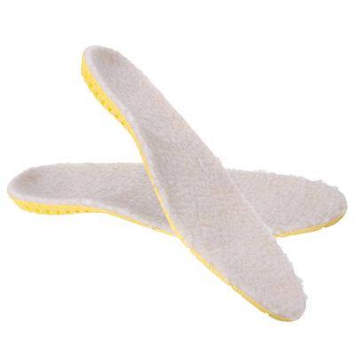 Ipetboom Winter Insoles Thickened Wool Shoe Pads Warm Fleece Lambswool Insoles for Men Women Size 40 Thermal Footwear Inserts for Cold Weather