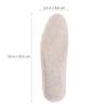 Ipetboom Winter Insoles Thickened Wool Shoe Pads Warm Fleece Lambswool Insoles for Men Women Size 40 Thermal Footwear Inserts for Cold Weather view 2