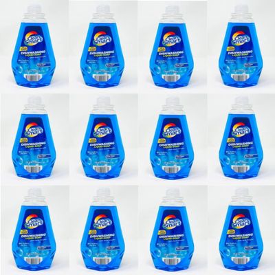 Clean Smart Dishwashing Liquid Soap with Aloe Vera, Oxy Clean Formula, 24 Fl Oz, Pack of 12