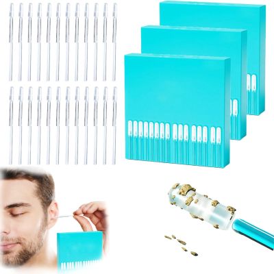 24 Pcs Earwax Removal Adhesive Swabs, New Reusable Ear Wax Removal Tools, Adhesive Ear Wax Removal Tools, Ear Cleaning Tools Ear Curette,with Gentle Removal Stick for Adults (3pcs)