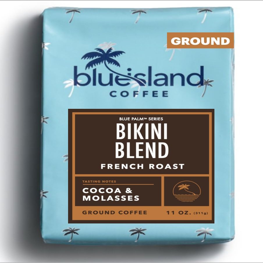 Blue Island Coffee Bikini Blend French Roast 100% Arabica French Roast Ground Coffee - 11 oz