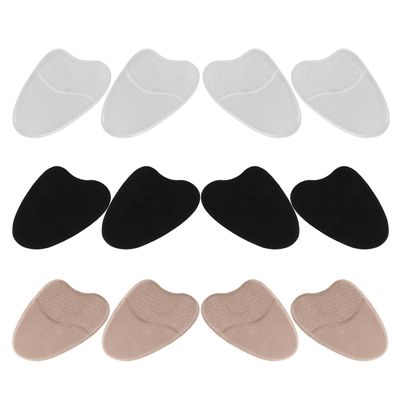BELLIFFY Womens High Heeled Shoes Insoles 6 Pairs Forefoot Gel Pads Non-Slip Ball of Foot Cushion Inserts for High Heels Flats and Sneakers Comfortable Foot Support