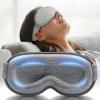 120 Pack Weighted Eye Mask for Sleeping - Blackout Sleep Mask for Women Men, FACEMOON Lash Extension Eye Covers,3D Contoured, Airplane Travel Essentials, Blindfold for Meditation,Nap, Home (Gray) view 1