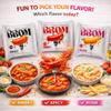 BBOM Korean Tteokbokki Rice Cake Instant Variety Pack (Sweet, Spicy & Rose) | 3 Pouches x 5.19oz (147g) view 4