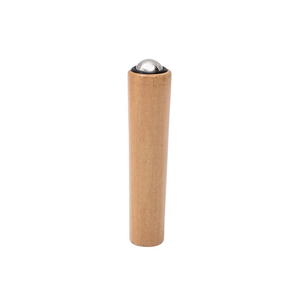 1pc Wooden Facial Massage Roller Iron Ball Massage Tools Mini Hand-Held Skin Care Tools Easy to Clean and Use(Style 03)