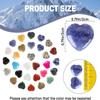 120pcs Heart Crystals and Healing Stones Bulk,Heart Trinkets Healing Crystal Natural Gemstones,Bulk Worry Stones for DIY Meditation Decor Gifts for Women Men,Mother's Day Gifts view 2