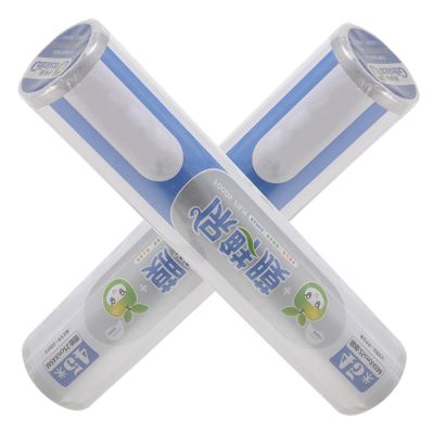 MAGICLULU 2 Rolls 25cm 45m Disposable Pe Food Cling Wrap with Slide Cutter Airtight Food Grade Plastic Wrap for Kitchen and Vegetable Fruit Preservation