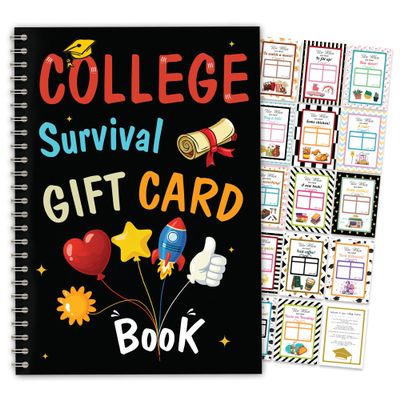 College survival gift card book - Graduation College Gift Card Book 2026 open when envelopes fo Graduation college student Graduation Gifts for High School Survival Gifts Card Booklet Holder Book
