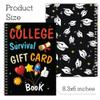 College survival gift card book - Graduation College Gift Card Book 2026 open when envelopes fo Graduation college student Graduation Gifts for High School Survival Gifts Card Booklet Holder Book view 4