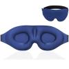 3Pcs Eye Mask for Sleeping 3D Contoured Cup Blindfold Concave Molded Night Sleep Mask Block Out Light(Deep Blue) view 1