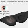 3Pcs Eye Mask for Sleeping 3D Contoured Cup Blindfold Concave Molded Night Sleep Mask Block Out Light(Deep Blue) view 3