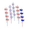 Homoyoyo Independence Day Drinking Straws 20pcs Party Supplies Set, Disposable Patriotic Striped Straws for Fourth of July Celebration and National Day Parties view 1