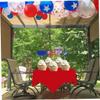 Homoyoyo Independence Day Drinking Straws 20pcs Party Supplies Set, Disposable Patriotic Striped Straws for Fourth of July Celebration and National Day Parties view 4