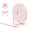 LoomJoyz 100 Yards Pink Satin Ribbon 1/4 Inch Double Face Ribbon for Gift Wrapping Bouquets Crafts Wedding Decoration view 1