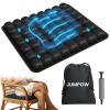 JUMPOW Inflatable Seat Cushion for Travel & Office Chairs, Pressure Relief Air Travel Cushion with Pump for Long Sitting, Car Seats, Airplane Travel Seat Cushion, Portable & Comfortable view 1