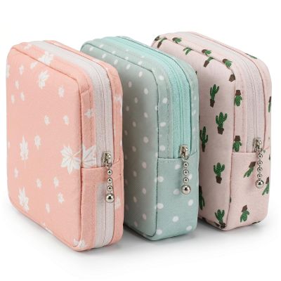3Pcs Sanitary Napkin Storage Bag, Small Menstrual Period Bag Period Pouch Waterproof, Tampon Organizer Pouch Tampon Pad Holder for Purse, Pad Bags Feminine Care First Periods