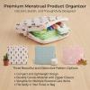 3Pcs Sanitary Napkin Storage Bag, Small Menstrual Period Bag Period Pouch Waterproof, Tampon Organizer Pouch Tampon Pad Holder for Purse, Pad Bags Feminine Care First Periods view 4