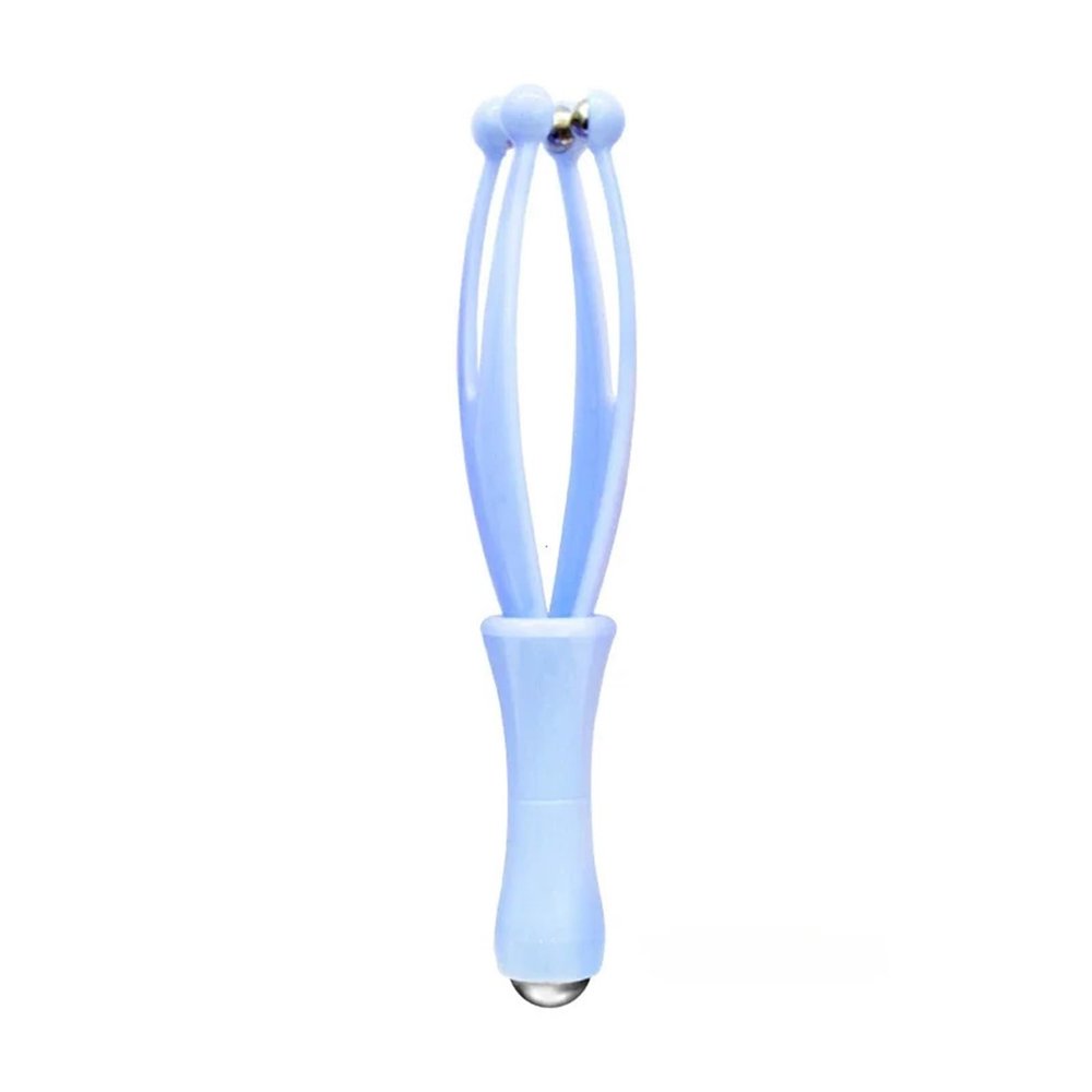 Finger Massager 360 Degree Rolling Steel Ball Massage Health Care Tools(Blue)