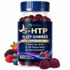 ZhaoJum 5HTP Sleep Gummies for Adults with Melatonin, L-Theanine and Magnesium, Sugar Free Calm Mood and Sleep Support Supplement, Helps Asleep Faster, Mixed Berry, 60 Count (Pack of 1) view 1
