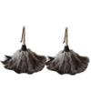 2PCS Wood Handle Dust Cleaning Brush Soft Duster for Home & Car Interior Cleaning, Furniture, Dashboard & Tight Spaces(Small) view 1
