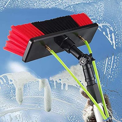 Glass Cleaning Brush Home Water Fed Telescopic Pole Kit Solar Panel Brush Rotating for Photovoltaic Panelphotovoltaic Cleaner Window Cleaning Pole Water Fed Pole Kit Window Cleaning Brush O