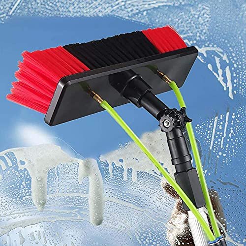 Glass Cleaning Brush Home Water Fed Telescopic Pole Kit Solar Panel Brush Rotating for Photovoltaic Panelphotovoltaic Cleaner Window Cleaning Pole Water Fed Pole Kit Window Cleaning Brush O