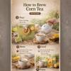 LENITH Korean Roasted Corn Tea, 100 Tea Bags, Nutty & Toasty Flavor, Hot or Cold Brew, 5.3 oz (150g), 1 Pack view 4