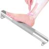 NineLife Basics Wall Mount Shower Foot Rest, 11.4 in Foot Ledge for Shaving, Stainless Steel, Anti-Slip Corner Rest, Silver Finish view 1