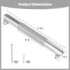 NineLife Basics Wall Mount Shower Foot Rest, 11.4 in Foot Ledge for Shaving, Stainless Steel, Anti-Slip Corner Rest, Silver Finish view 2