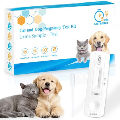 Dog & Cat Pregnancy Test Kit Home Urine Test, Fast 5-Minute Results, Easy-to-Use for Your Pets Well-Being