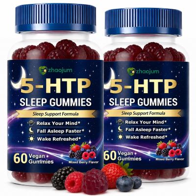 ZhaoJum 5HTP Sleep Gummies for Adults, Helps Asleep Faster, 120 Count